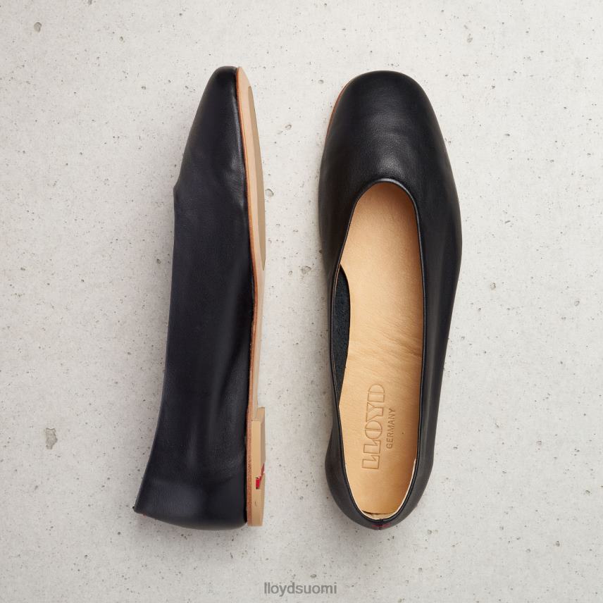 kenkiä LLOYD sileä nahkainen balerina musta naiset 2N8DX1257