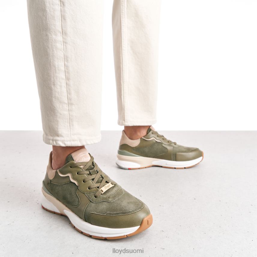 kenkiä LLOYD lampaannahkaiset lenkkarit vihreä naiset 2N8DX817