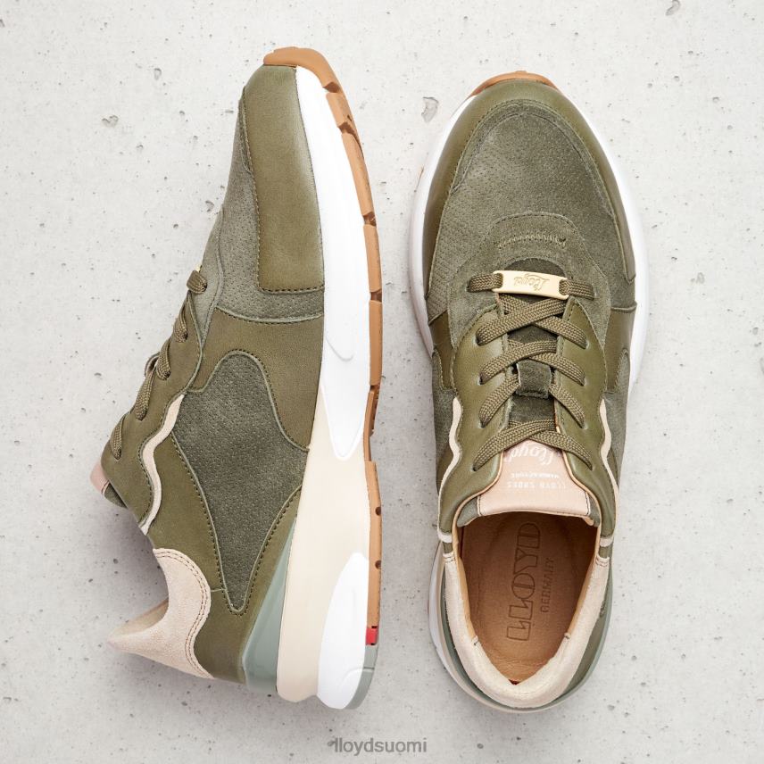 kenkiä LLOYD lampaannahkaiset lenkkarit vihreä naiset 2N8DX817