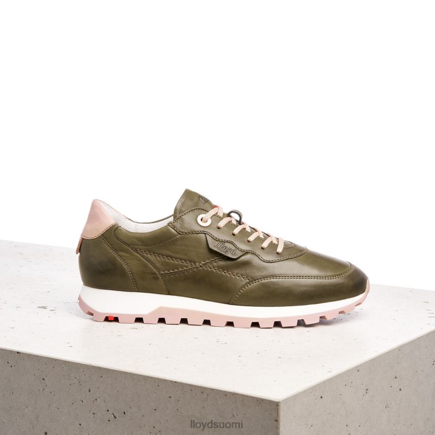 kenkiä LLOYD matalat nahkaiset lenkkarit vihreä naiset 2N8DX801