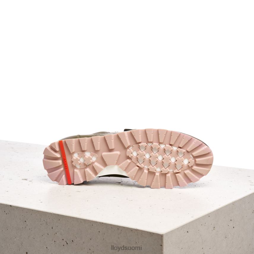 kenkiä LLOYD matalat nahkaiset lenkkarit vihreä naiset 2N8DX801