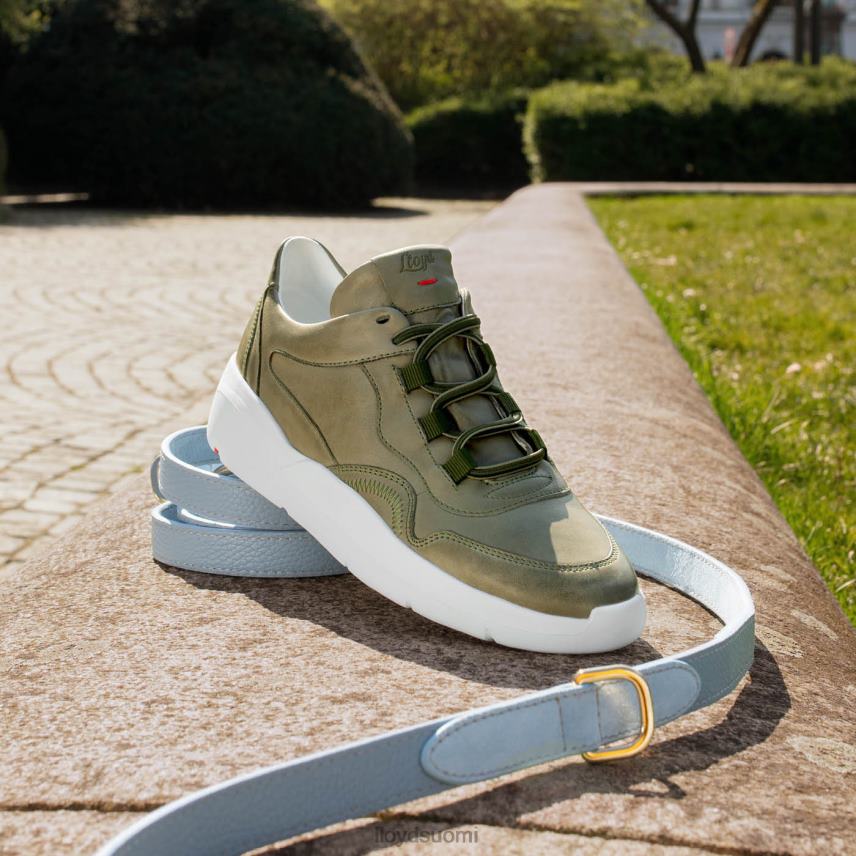 kenkiä LLOYD matalat nahkaiset lenkkarit vihreä naiset 2N8DX830