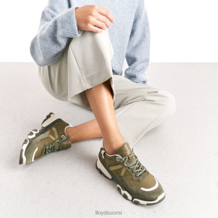 kenkiä LLOYD mokkanahkaiset lenkkarit vihreä naiset 2N8DX802