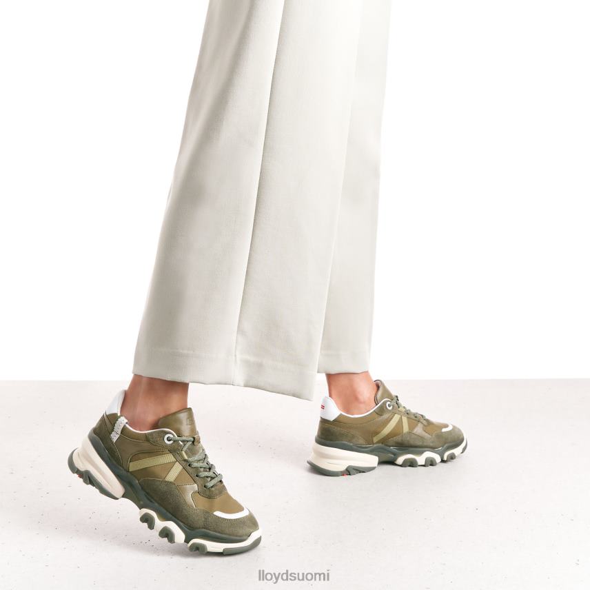 kenkiä LLOYD mokkanahkaiset lenkkarit vihreä naiset 2N8DX802