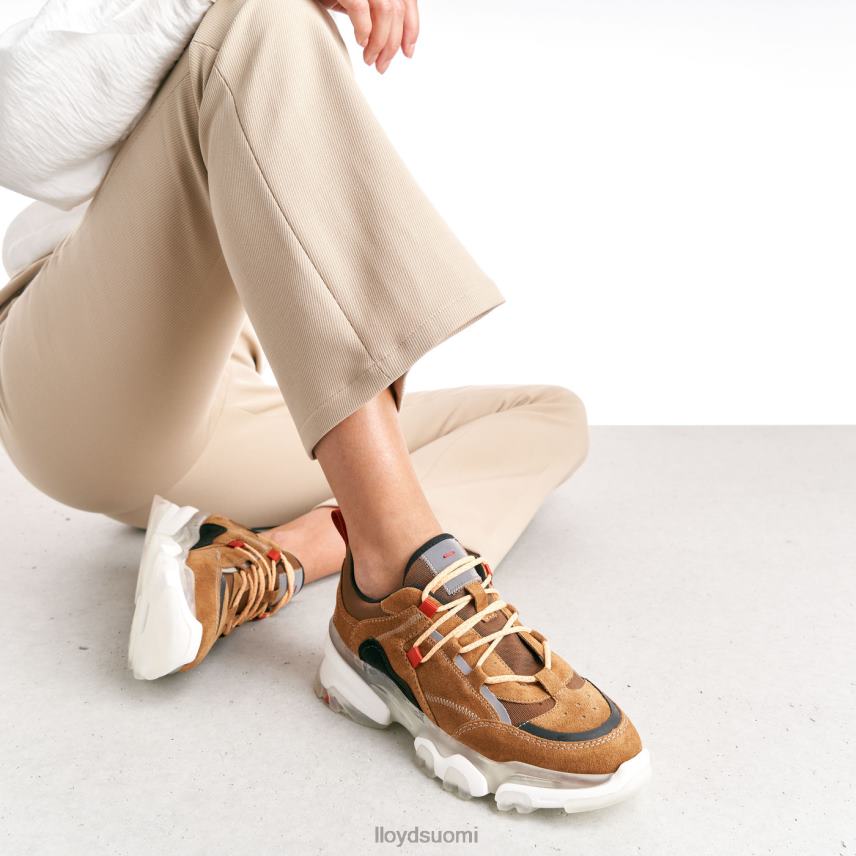 kenkiä LLOYD nahkaiset matalat lenkkarit ruskea naiset 2N8DX787