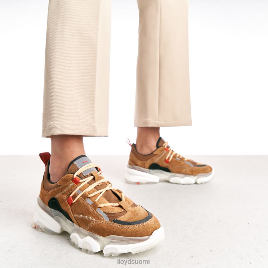 kenkiä LLOYD nahkaiset matalat lenkkarit ruskea naiset 2N8DX787