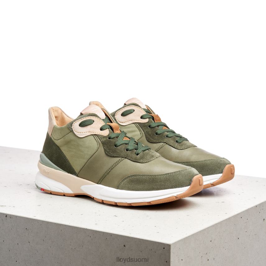 kenkiä LLOYD nahkaiset matalat lenkkarit vihreä naiset 2N8DX767