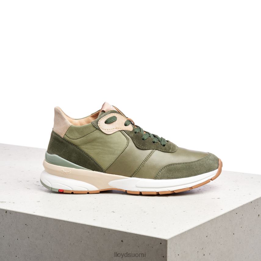 kenkiä LLOYD nahkaiset matalat lenkkarit vihreä naiset 2N8DX767