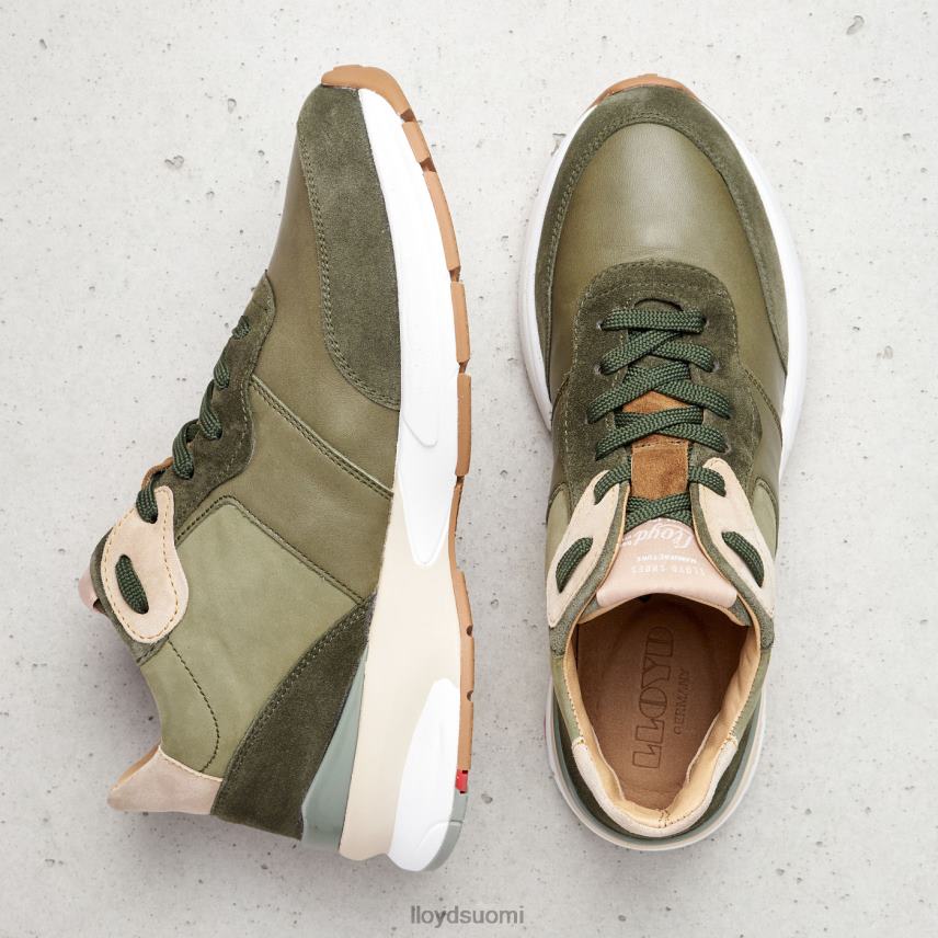 kenkiä LLOYD nahkaiset matalat lenkkarit vihreä naiset 2N8DX767