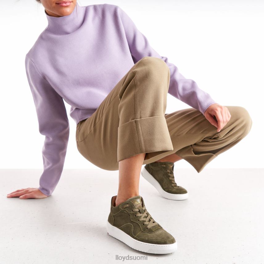 kenkiä LLOYD nahkaiset matalat lenkkarit vihreä naiset 2N8DX768