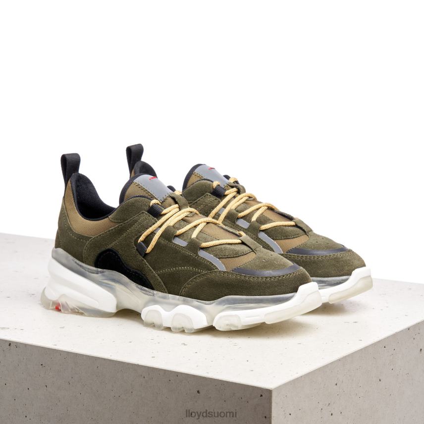 kenkiä LLOYD nahkaiset matalat lenkkarit vihreä naiset 2N8DX780