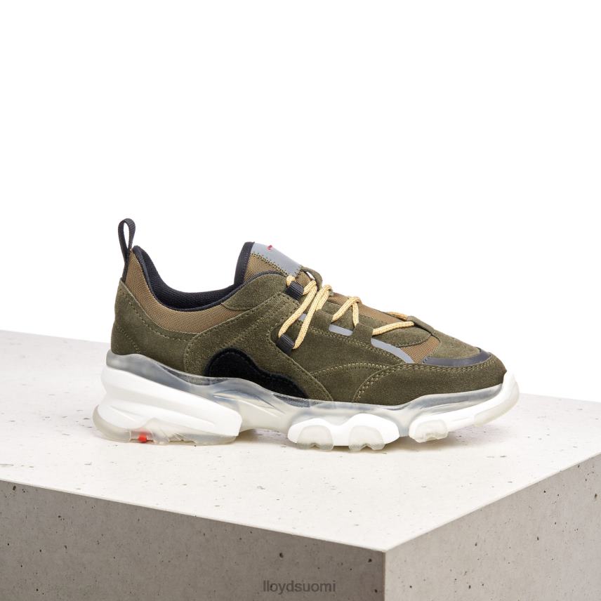 kenkiä LLOYD nahkaiset matalat lenkkarit vihreä naiset 2N8DX780