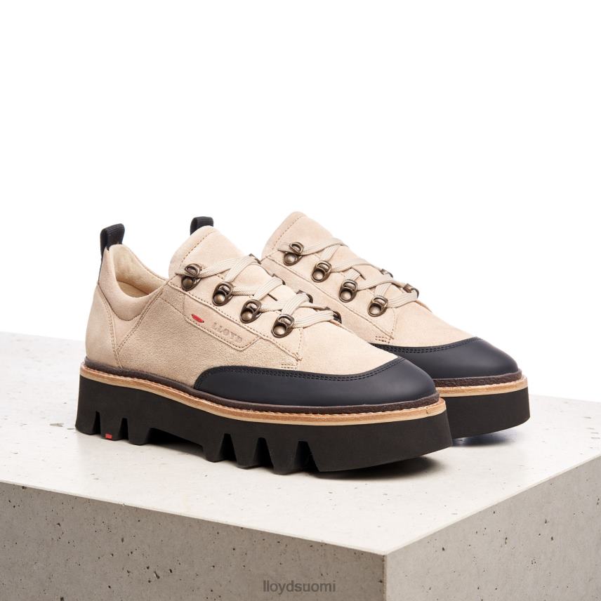 kenkiä LLOYD sileät nahkaiset lenkkarit beige naiset 2N8DX1177