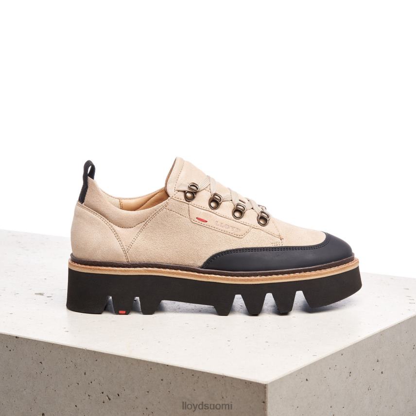 kenkiä LLOYD sileät nahkaiset lenkkarit beige naiset 2N8DX1177