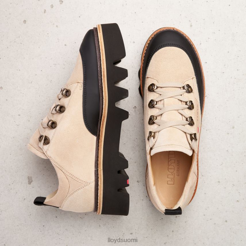 kenkiä LLOYD sileät nahkaiset lenkkarit beige naiset 2N8DX1177