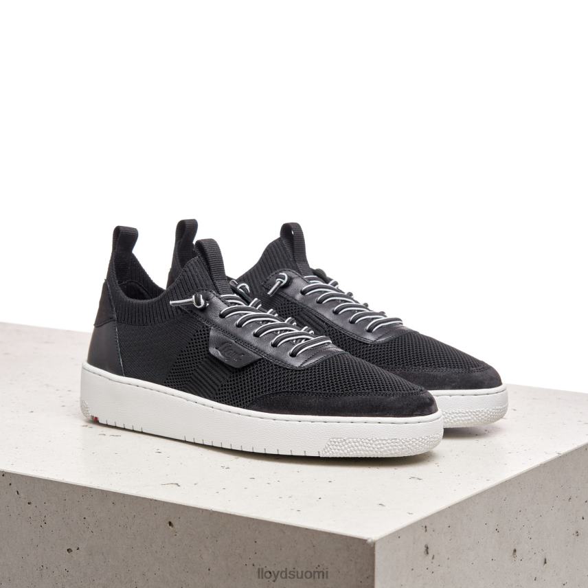 kenkiä LLOYD sileät nahkaiset lenkkarit musta naiset 2N8DX822
