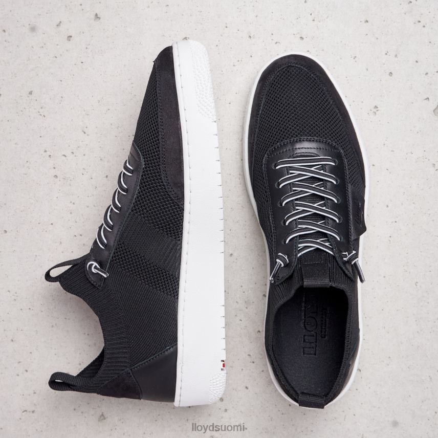 kenkiä LLOYD sileät nahkaiset lenkkarit musta naiset 2N8DX822