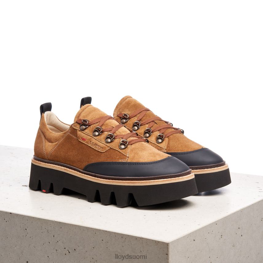 kenkiä LLOYD sileät nahkaiset lenkkarit ruskea naiset 2N8DX1176