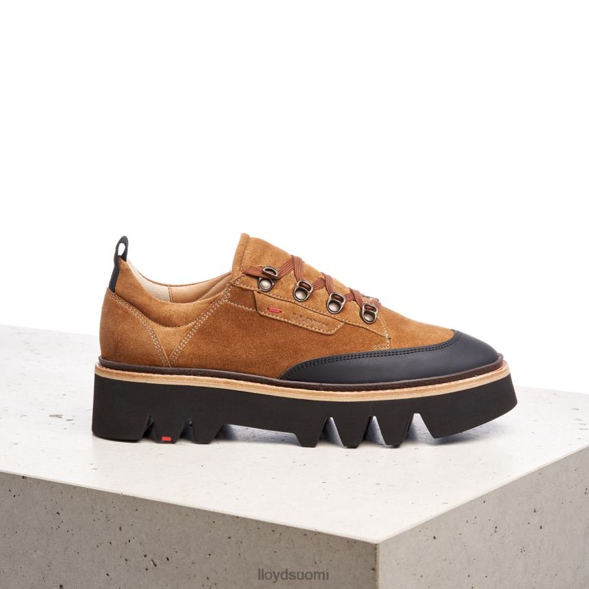 kenkiä LLOYD sileät nahkaiset lenkkarit ruskea naiset 2N8DX1176