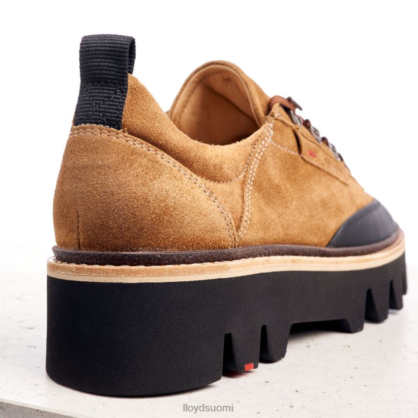 kenkiä LLOYD sileät nahkaiset lenkkarit ruskea naiset 2N8DX1176