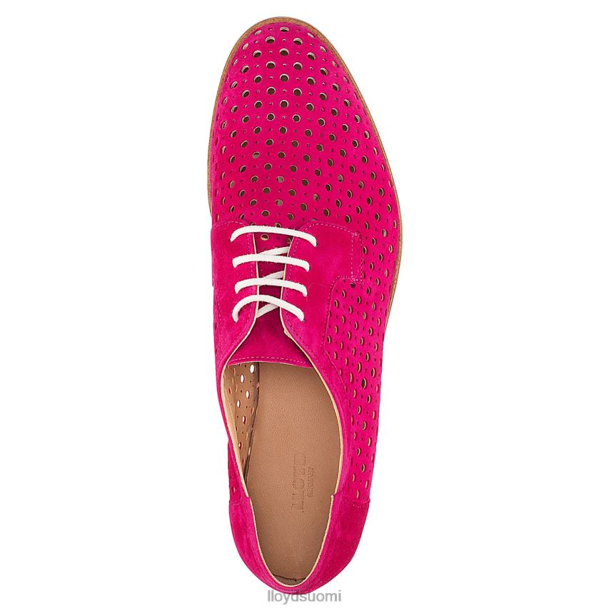 kenkiä LLOYD mokkanahka nauhalliset puolikengät punainen naiset 2N8DX1359