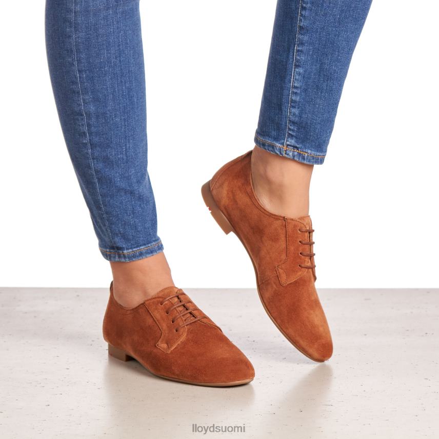 kenkiä LLOYD mokkanahka nauhalliset puolikengät ruskea naiset 2N8DX1185