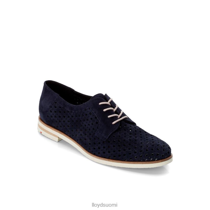 kenkiä LLOYD mokkanahka nauhalliset puolikengät sininen naiset 2N8DX1182