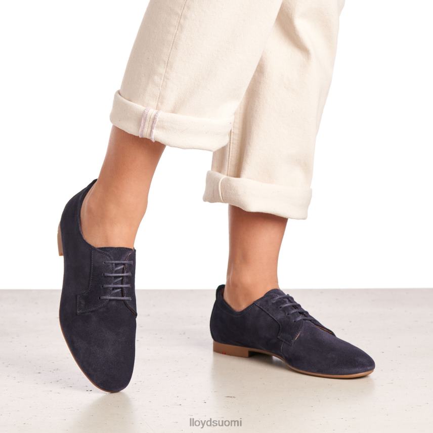 kenkiä LLOYD mokkanahka nauhalliset puolikengät sininen naiset 2N8DX1188