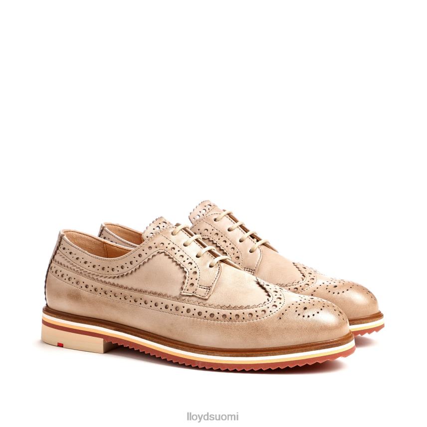 kenkiä LLOYD nahkainen pitsipuolikengät beige naiset 2N8DX1008