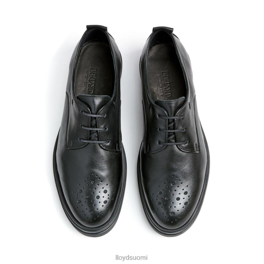 kenkiä LLOYD nahkainen pitsipuolikengät musta naiset 2N8DX1028