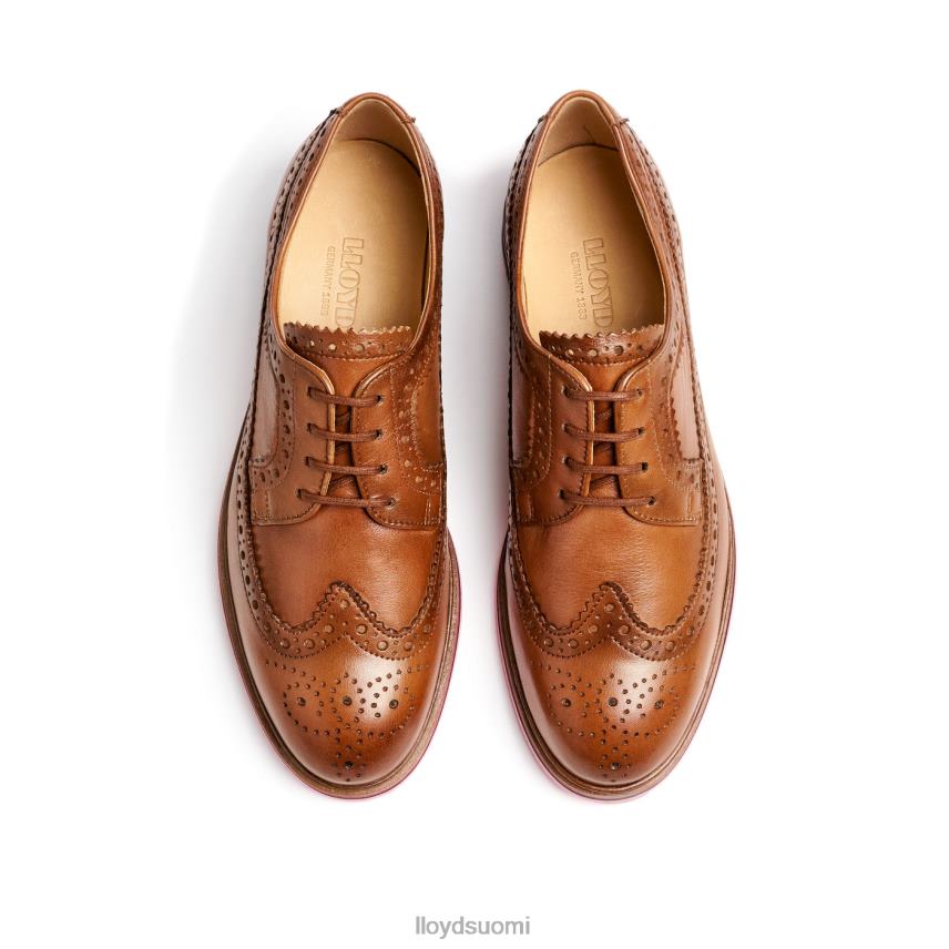 kenkiä LLOYD nahkainen pitsipuolikengät ruskea naiset 2N8DX1048