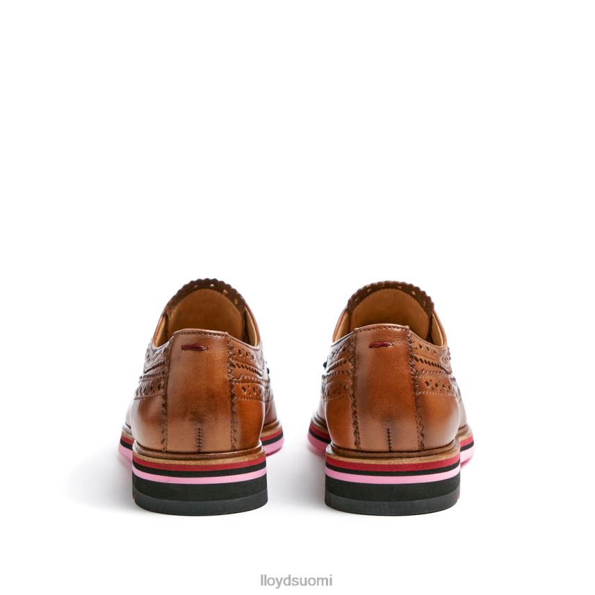 kenkiä LLOYD nahkainen pitsipuolikengät ruskea naiset 2N8DX1048