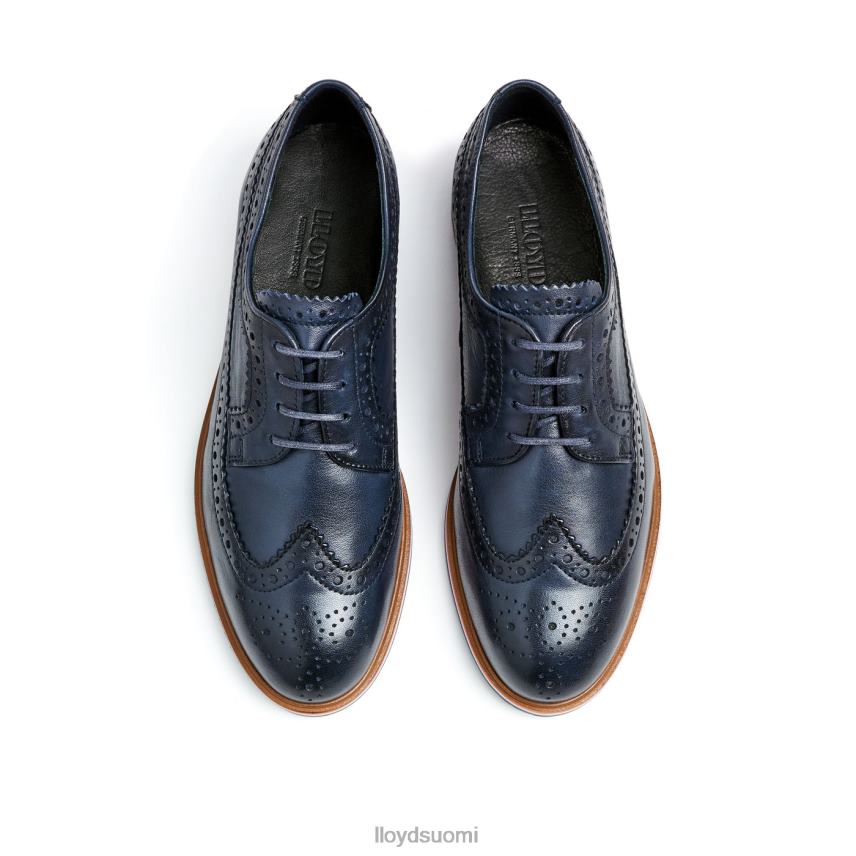 kenkiä LLOYD nahkainen pitsipuolikengät sininen naiset 2N8DX1033