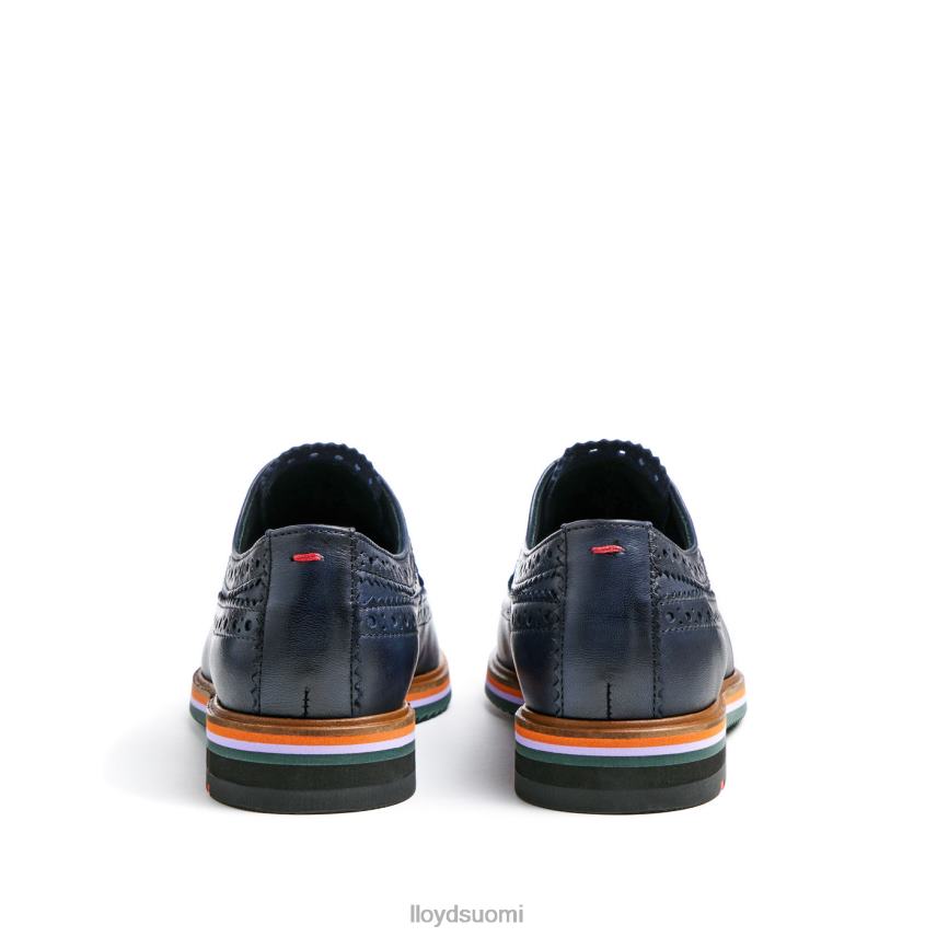 kenkiä LLOYD nahkainen pitsipuolikengät sininen naiset 2N8DX1033