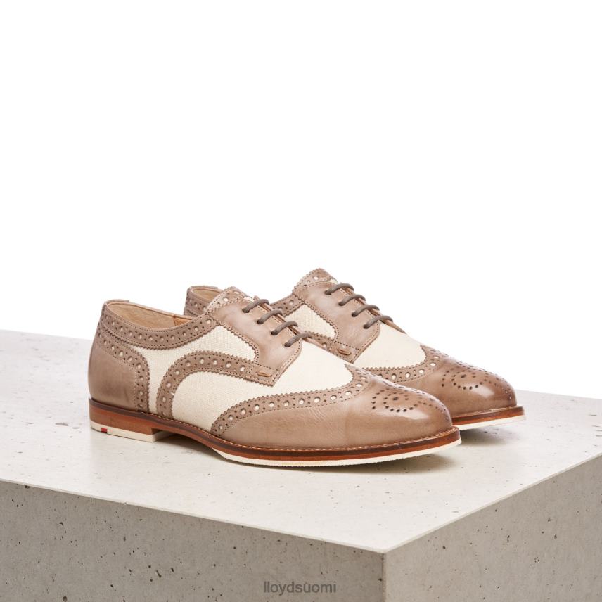 kenkiä LLOYD pitsiä nahkaisia ​​puolikengät beige naiset 2N8DX1065