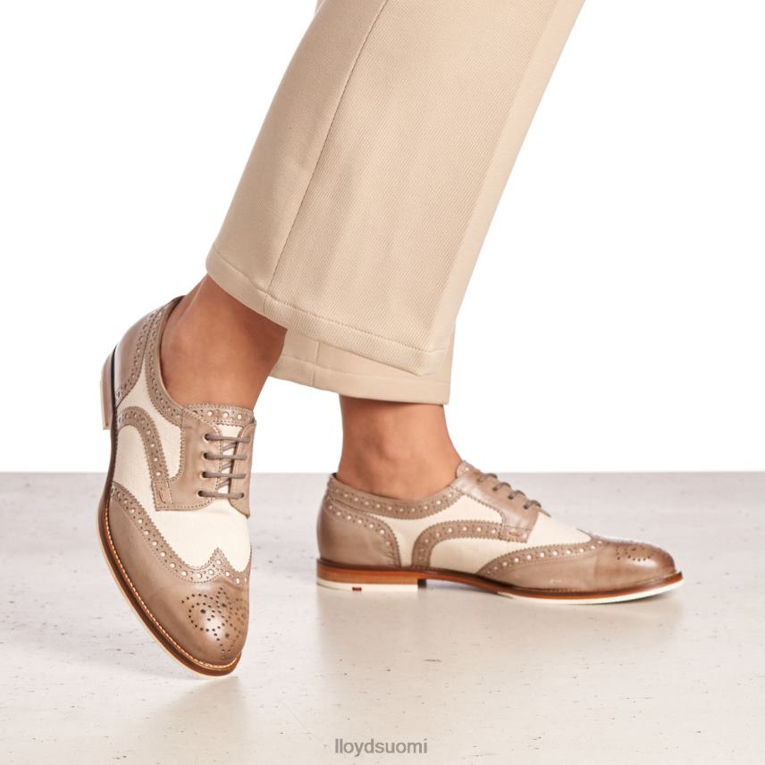 kenkiä LLOYD pitsiä nahkaisia ​​puolikengät beige naiset 2N8DX1065