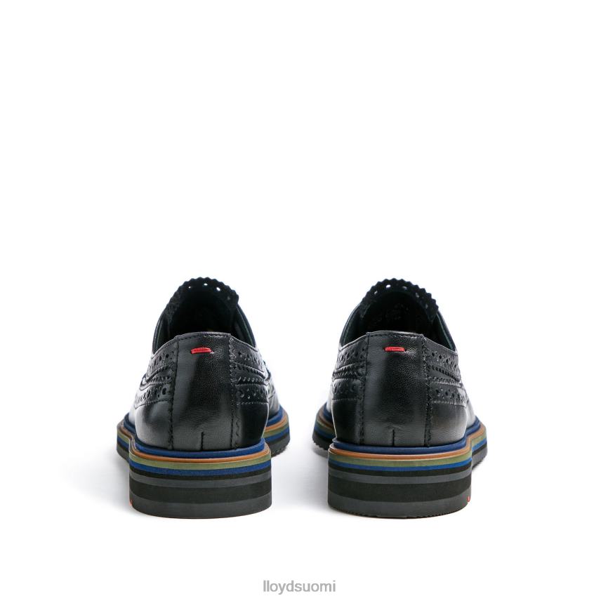 kenkiä LLOYD pitsiä nahkaisia ​​puolikengät musta naiset 2N8DX1031