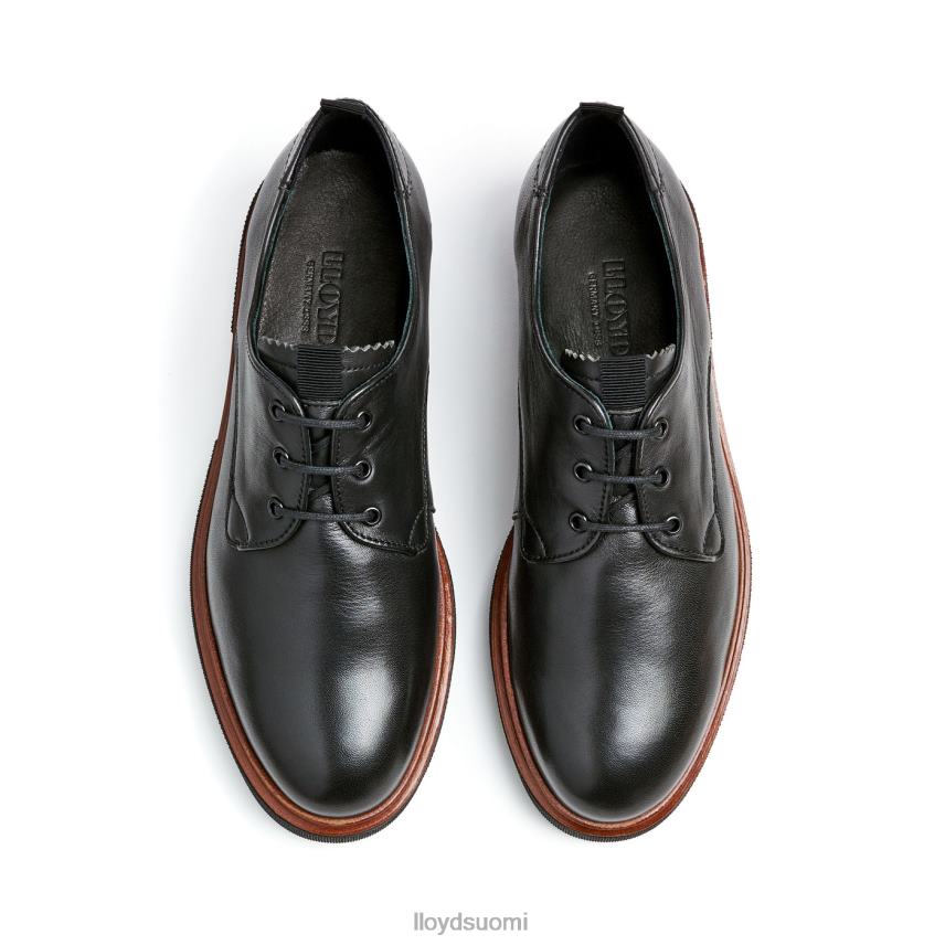 kenkiä LLOYD pitsiä nahkaisia ​​puolikengät musta naiset 2N8DX1049