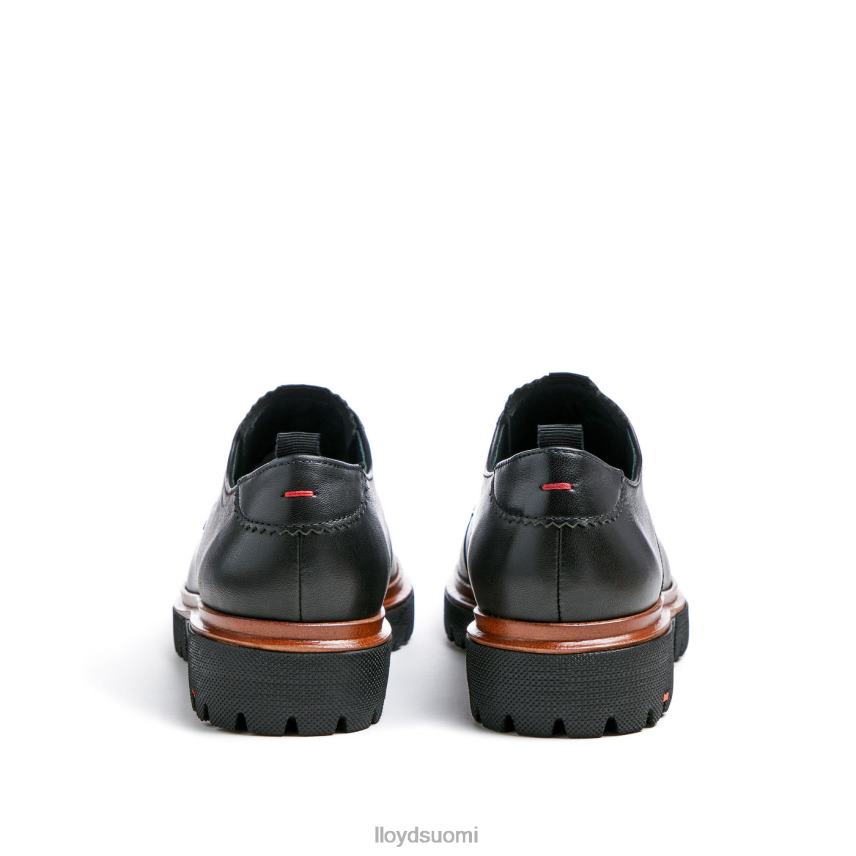kenkiä LLOYD pitsiä nahkaisia ​​puolikengät musta naiset 2N8DX1049