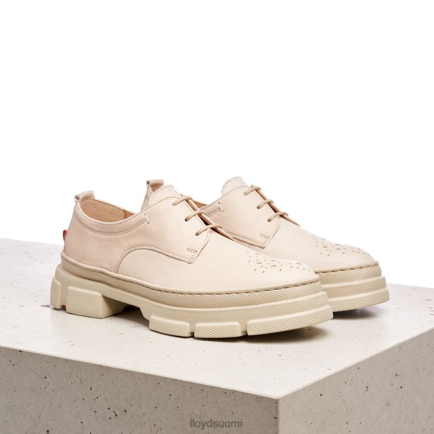 kenkiä LLOYD pitsit sileä nahka puolikengät beige naiset 2N8DX1178