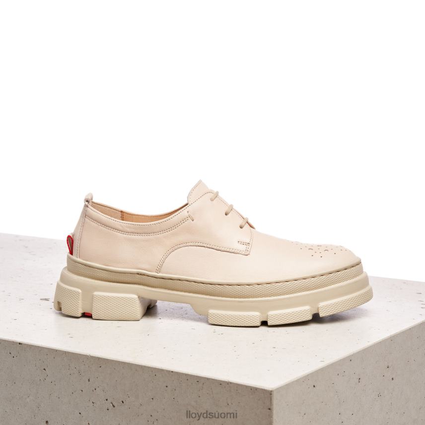 kenkiä LLOYD pitsit sileä nahka puolikengät beige naiset 2N8DX1178