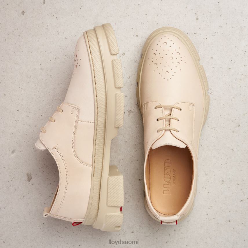 kenkiä LLOYD pitsit sileä nahka puolikengät beige naiset 2N8DX1178