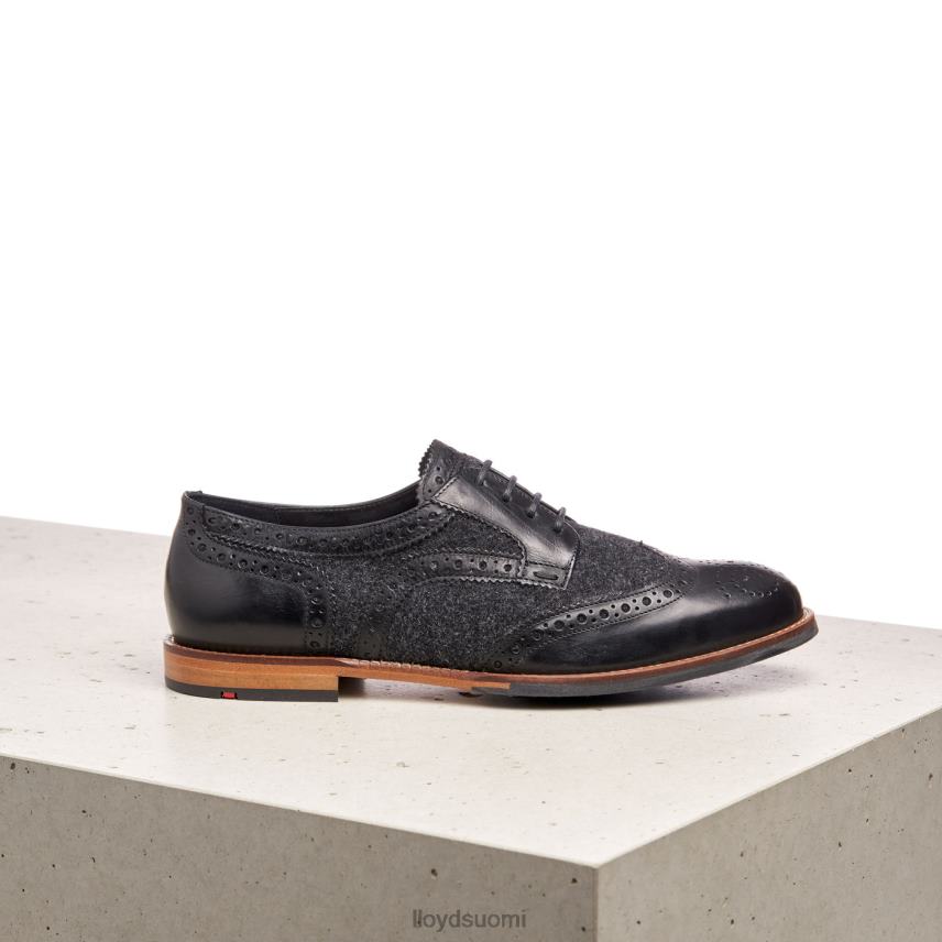 kenkiä LLOYD pitsit sileä nahka puolikengät musta naiset 2N8DX1076