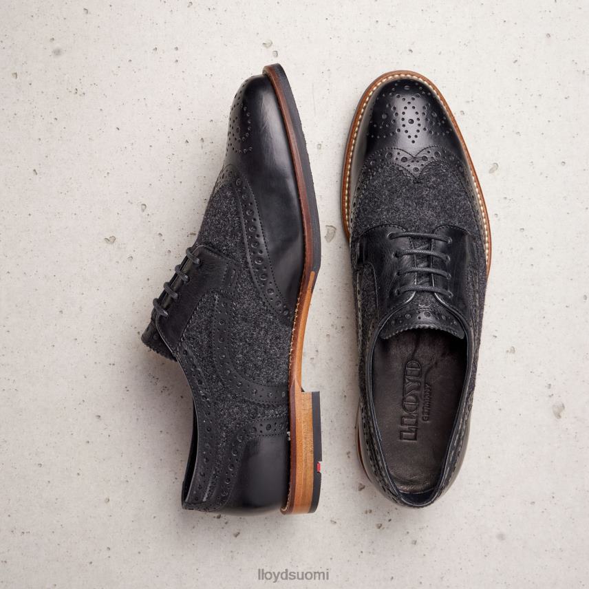 kenkiä LLOYD pitsit sileä nahka puolikengät musta naiset 2N8DX1076