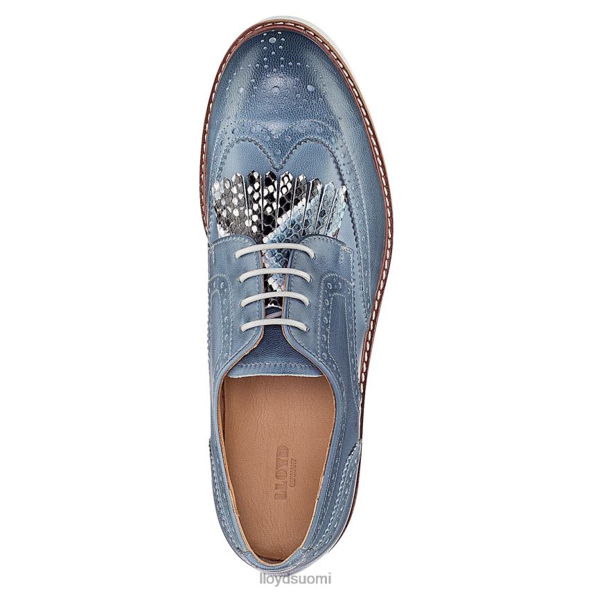 kenkiä LLOYD pitsit sileä nahka puolikengät sininen naiset 2N8DX1189
