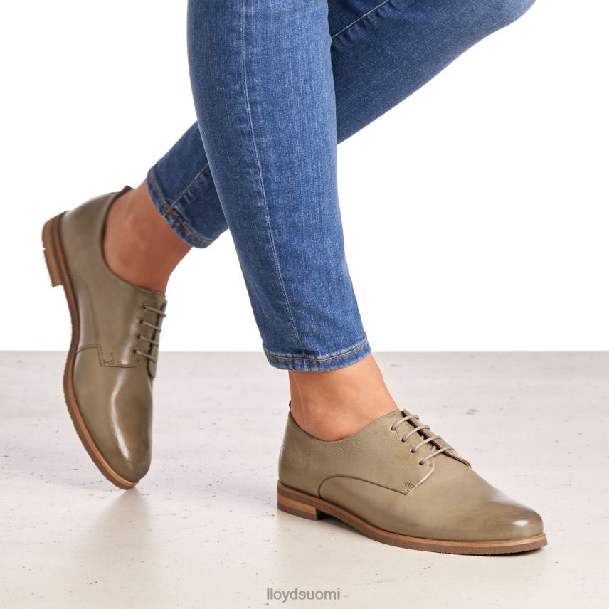 kenkiä LLOYD pitsit sileä nahka puolikengät vihreä naiset 2N8DX1098