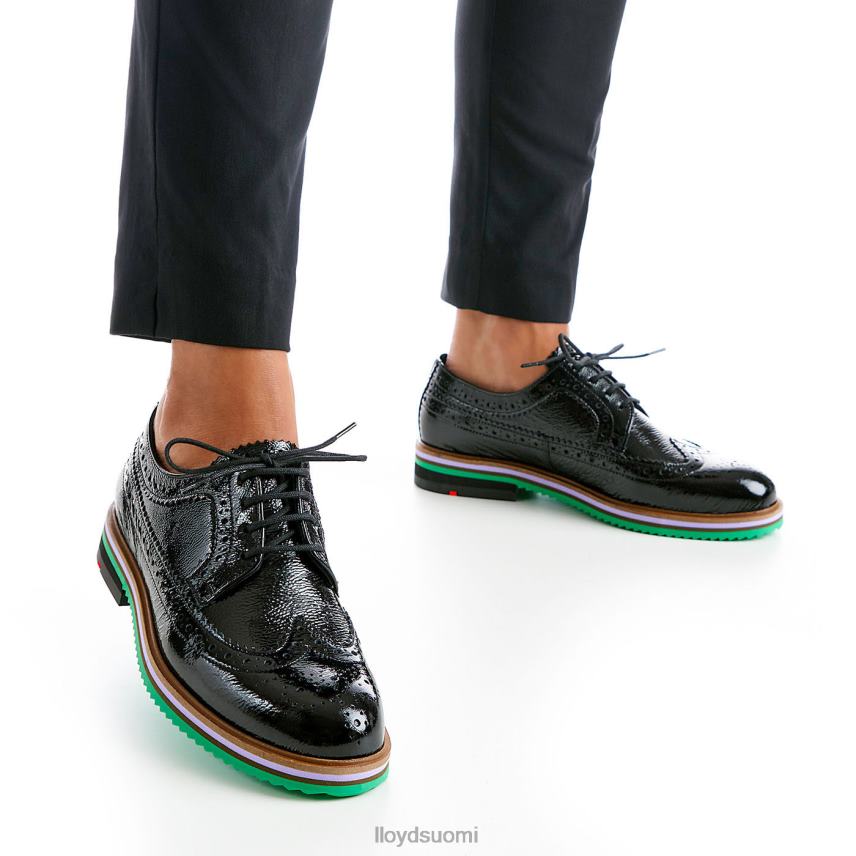 kenkiä LLOYD rogh-nahkainen pitsipuolikengät musta naiset 2N8DX1068