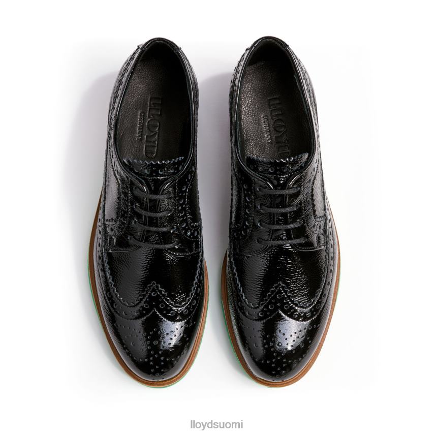 kenkiä LLOYD rogh-nahkainen pitsipuolikengät musta naiset 2N8DX1068