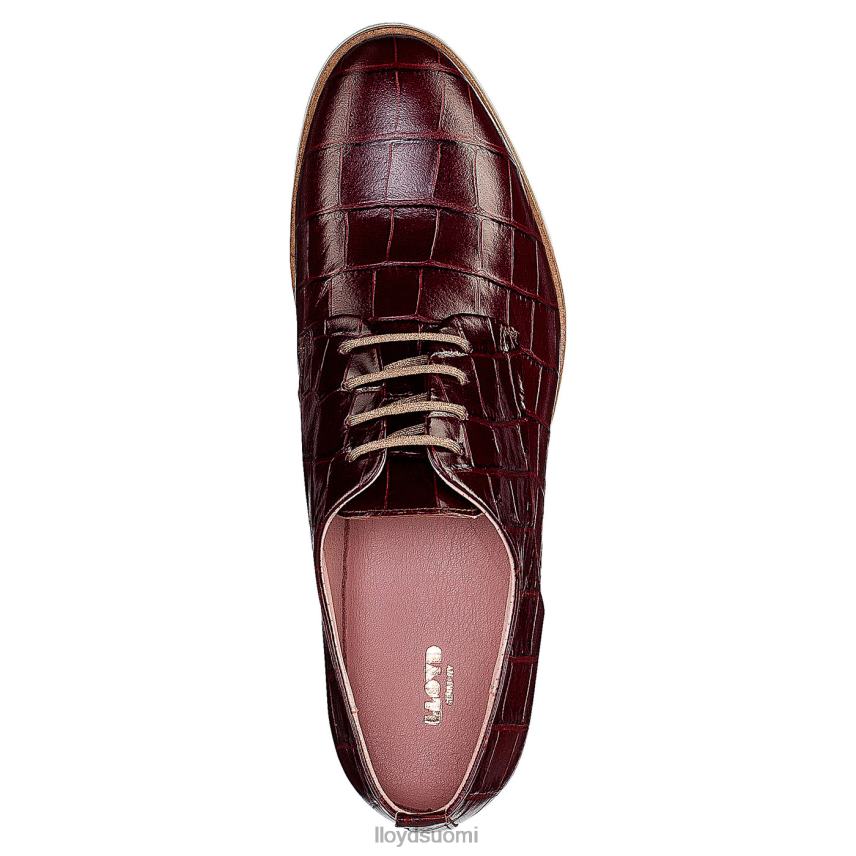 kenkiä LLOYD rogh-nahkainen pitsipuolikengät punainen naiset 2N8DX1092