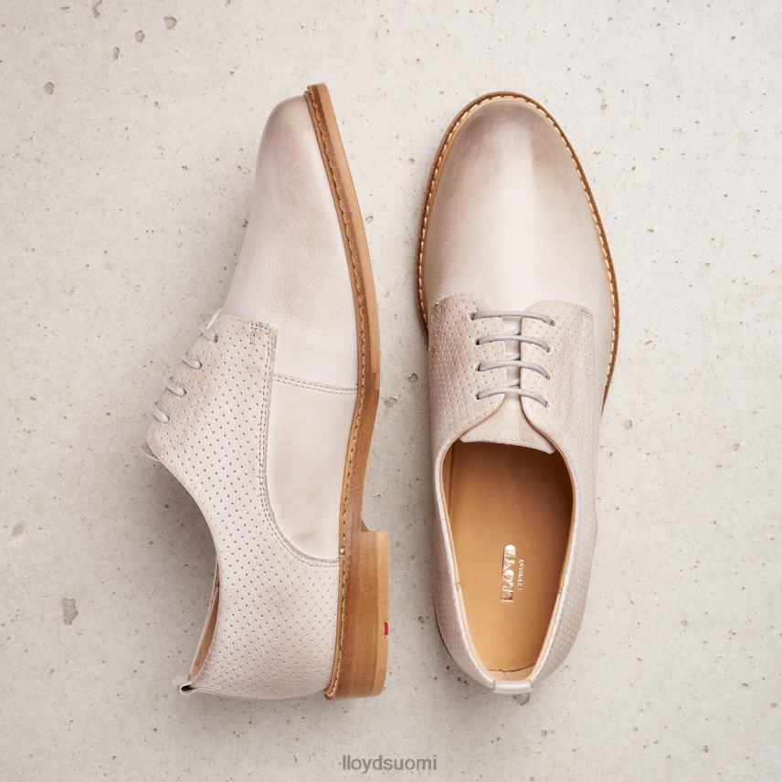 kenkiä LLOYD sileä nahka pitsipuolikengät harmaa naiset 2N8DX1190